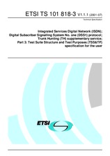 Die Norm ETSI TS 101818-3-V1.1.1 11.7.2001 Ansicht
