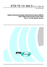 Die Norm ETSI TS 101863-3-V1.1.1 26.4.2001 Ansicht