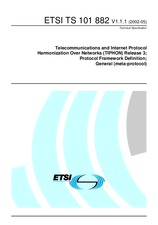 Die Norm ETSI TS 101882-V1.1.1 17.5.2002 Ansicht