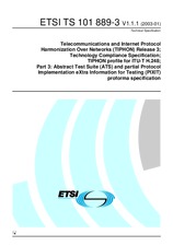 Die Norm ETSI TS 101889-3-V1.1.1 7.1.2003 Ansicht