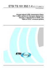 UNGÜLTIG ETSI TS 101952-1-4-V1.1.1 15.11.2002 Ansicht