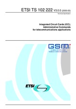Die Norm ETSI TS 102222-V3.0.0 26.5.2000 Ansicht