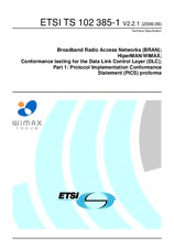 Die Norm ETSI TS 102385-1-V2.2.1 26.6.2006 Ansicht