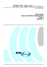 Die Norm ETSI TS 102412-V7.1.0 10.11.2005 Ansicht
