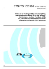 Die Norm ETSI TS 102596-V1.2.0 22.4.2008 Ansicht