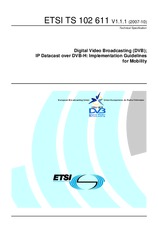 Die Norm ETSI TS 102611-V1.1.1 29.10.2007 Ansicht