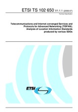 Die Norm ETSI TS 102650-V1.1.1 31.7.2008 Ansicht