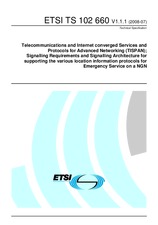 Die Norm ETSI TS 102660-V1.1.1 25.7.2008 Ansicht