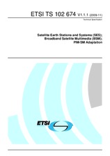 Die Norm ETSI TS 102674-V1.1.1 27.11.2009 Ansicht