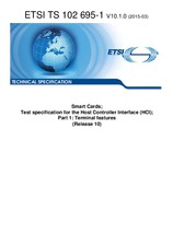 Die Norm ETSI TS 102695-1-V10.1.0 27.3.2015 Ansicht