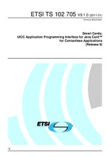 Die Norm ETSI TS 102705-V9.1.0 6.1.2011 Ansicht
