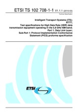 Die Norm ETSI TS 102708-1-1-V1.1.1 23.3.2010 Ansicht