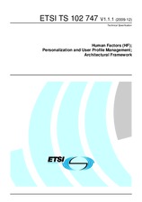 Die Norm ETSI TS 102747-V1.1.1 11.12.2009 Ansicht