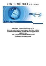 Die Norm ETSI TS 102760-1-V1.2.1 18.6.2014 Ansicht
