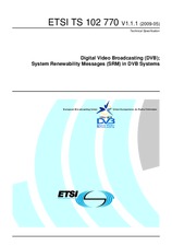 Die Norm ETSI TS 102770-V1.1.1 12.5.2009 Ansicht