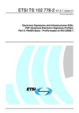 Die Norm ETSI TS 102778-2-V1.2.1 31.7.2009 Ansicht