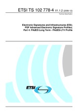 Die Norm ETSI TS 102778-4-V1.1.2 18.12.2009 Ansicht