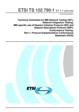 Die Norm ETSI TS 102790-1-V1.1.1 24.3.2010 Ansicht