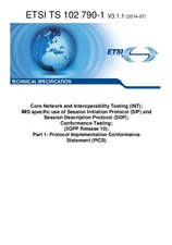 Die Norm ETSI TS 102790-1-V3.1.1 3.7.2014 Ansicht