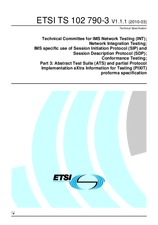 Die Norm ETSI TS 102790-3-V1.1.1 24.3.2010 Ansicht