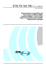 Die Norm ETSI TS 102795-V1.1.1 8.10.2009 Ansicht