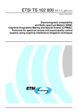 Die Norm ETSI TS 102800-V1.1.1 14.1.2011 Ansicht
