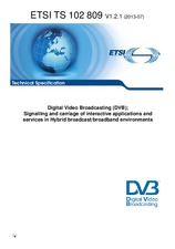 Die Norm ETSI TS 102809-V1.2.1 8.7.2013 Ansicht