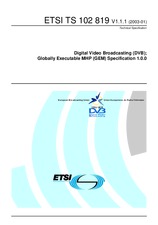 Die Norm ETSI TS 102819-V1.1.1 30.1.2003 Ansicht