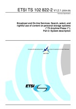 Die Norm ETSI TS 102822-2-V1.2.1 8.9.2004 Ansicht
