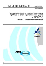 Die Norm ETSI TS 102822-3-1-V1.6.1 20.7.2010 Ansicht