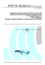 Die Norm ETSI TS 102822-3-2-V1.2.1 8.9.2004 Ansicht