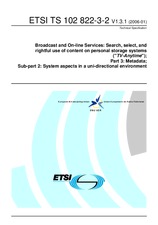 Die Norm ETSI TS 102822-3-2-V1.3.1 23.1.2006 Ansicht