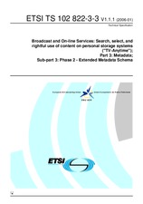 Die Norm ETSI TS 102822-3-3-V1.1.1 23.1.2006 Ansicht