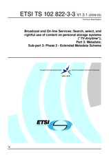 Die Norm ETSI TS 102822-3-3-V1.3.1 15.5.2009 Ansicht