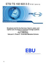 Die Norm ETSI TS 102822-3-3-V1.6.1 14.12.2012 Ansicht