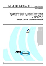 Die Norm ETSI TS 102822-3-4-V1.3.1 15.5.2009 Ansicht
