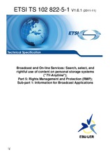 Die Norm ETSI TS 102822-5-1-V1.6.1 7.11.2011 Ansicht