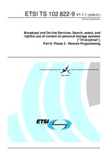 Die Norm ETSI TS 102822-9-V1.1.1 23.1.2006 Ansicht