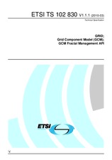 Die Norm ETSI TS 102830-V1.1.1 24.3.2010 Ansicht