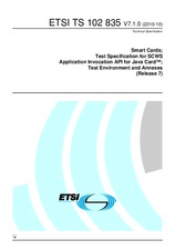 Die Norm ETSI TS 102835-V7.1.0 25.10.2010 Ansicht