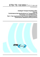 Die Norm ETSI TS 102859-1-V1.1.1 30.3.2011 Ansicht