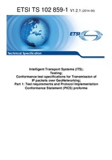 Die Norm ETSI TS 102859-1-V1.2.1 7.4.2014 Ansicht