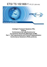 Die Norm ETSI TS 102868-1-V1.2.1 3.4.2014 Ansicht