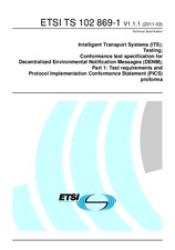 Die Norm ETSI TS 102869-1-V1.1.1 31.3.2011 Ansicht