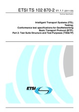 Die Norm ETSI TS 102870-2-V1.1.1 23.3.2011 Ansicht