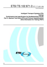 Die Norm ETSI TS 102871-3-V1.1.1 14.6.2011 Ansicht