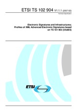 Die Norm ETSI TS 102904-V1.1.1 16.2.2007 Ansicht
