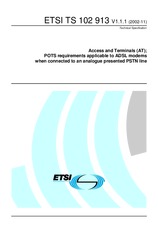 UNGÜLTIG ETSI TS 102913-V1.1.1 8.11.2002 Ansicht