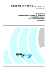 Die Norm ETSI TS 102922-1-V7.1.0 22.7.2011 Ansicht