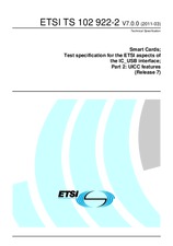 Die Norm ETSI TS 102922-2-V7.0.0 23.3.2011 Ansicht